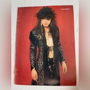 Tom Keifer Pinup with Black and White Outfit